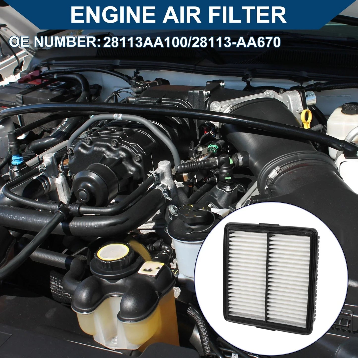 Engine Air Filter for Hyundai Elantra 1.6L 2.0L (2021-2024) - 1 Pcs