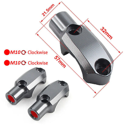 Red CNC Master Cylinder Mirror Clamp Mount for BMW F900XR (2019-2021)