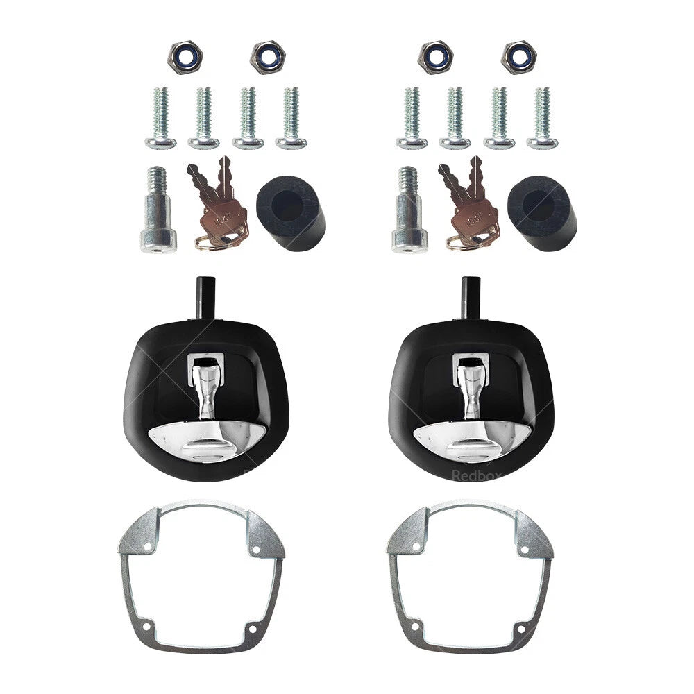 Whale Tail Lock Compression Lock Black Chrome Handle for Trailer Toolbox