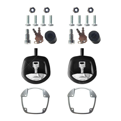 Whale Tail Lock Compression Lock Black Chrome Handle for Trailer Toolbox