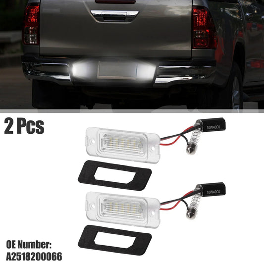 2 x LED License Plate Lights for Mercedes-Benz GL550 (2008-2012)