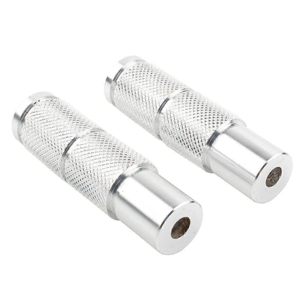 CNC Silver Rear Foot Pegs for Universal Motorcycle