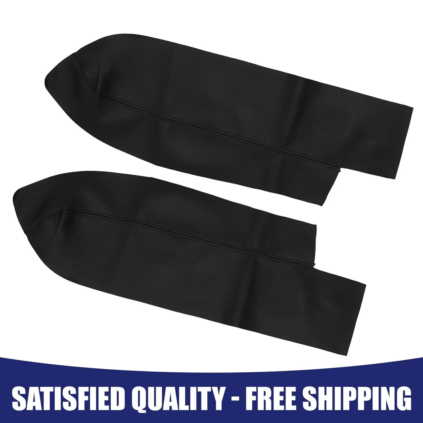 2 x Leather Front Door Panels Armrest Covers for Honda CR-V (2007-2016)