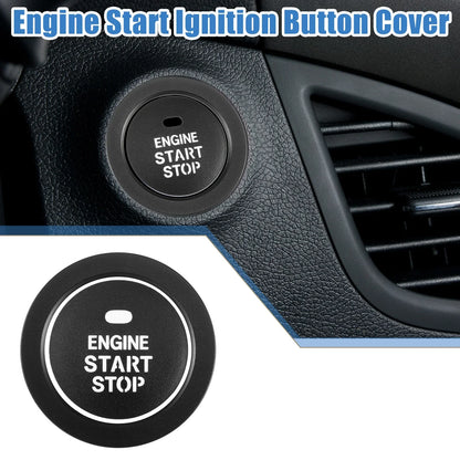 Engine Ignition Button Decal for Hyundai Sonata 2011-2014 Aluminum Alloy Black
