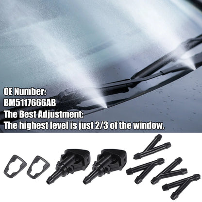 Windshield Washer Nozzle Set for Hyundai Accent (2010-2017)