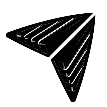 Rear Window Louvers Cover for Audi Q3 F3 Sportback (2019-2024) Black