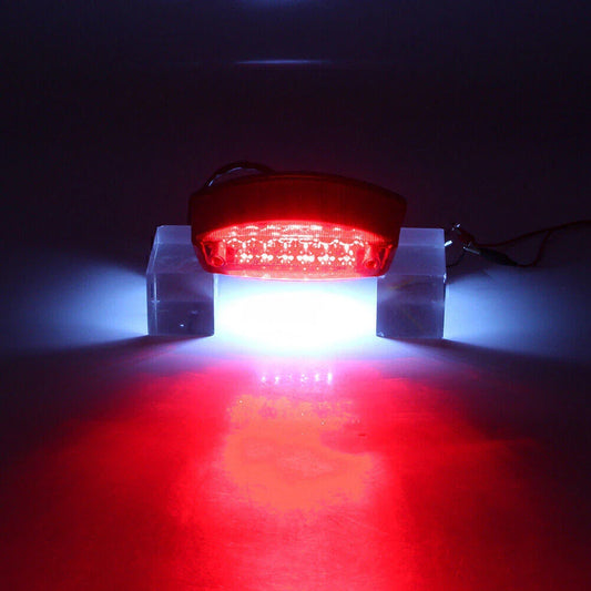 12V LED Tail Brake Light License Plate Lamp for Harley Honda