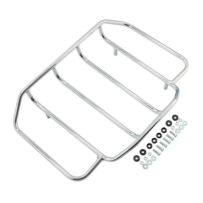 Chrome/Black Trunk Top Luggage Rack for Harley Touring (1984-2024)