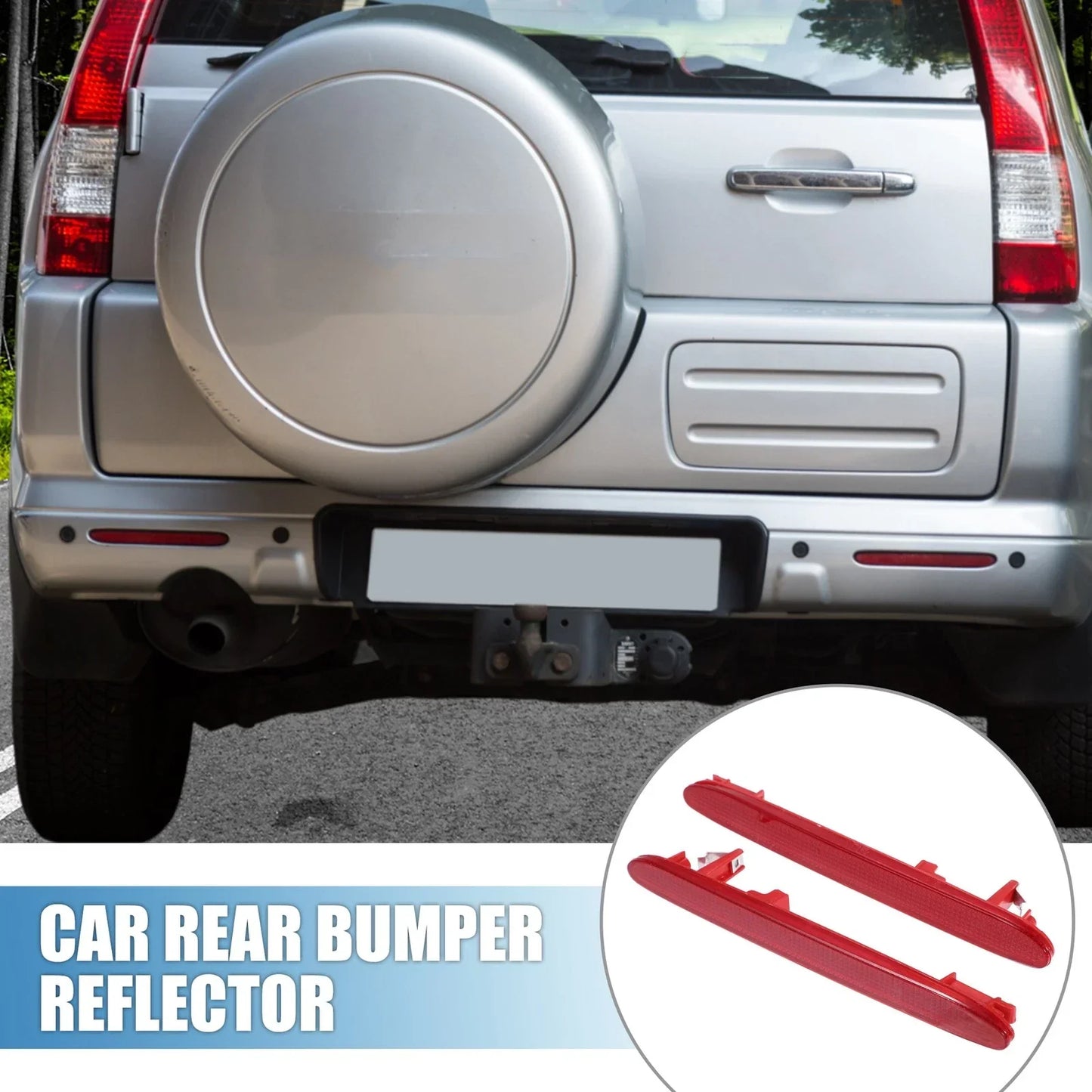 2 x Car Rear Bumper Red Reflectors for Honda CR-V (2005-2006)