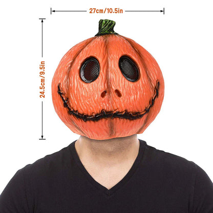 Halloween Scary Pumpkin Latex Mask for Cosplay Costume Party