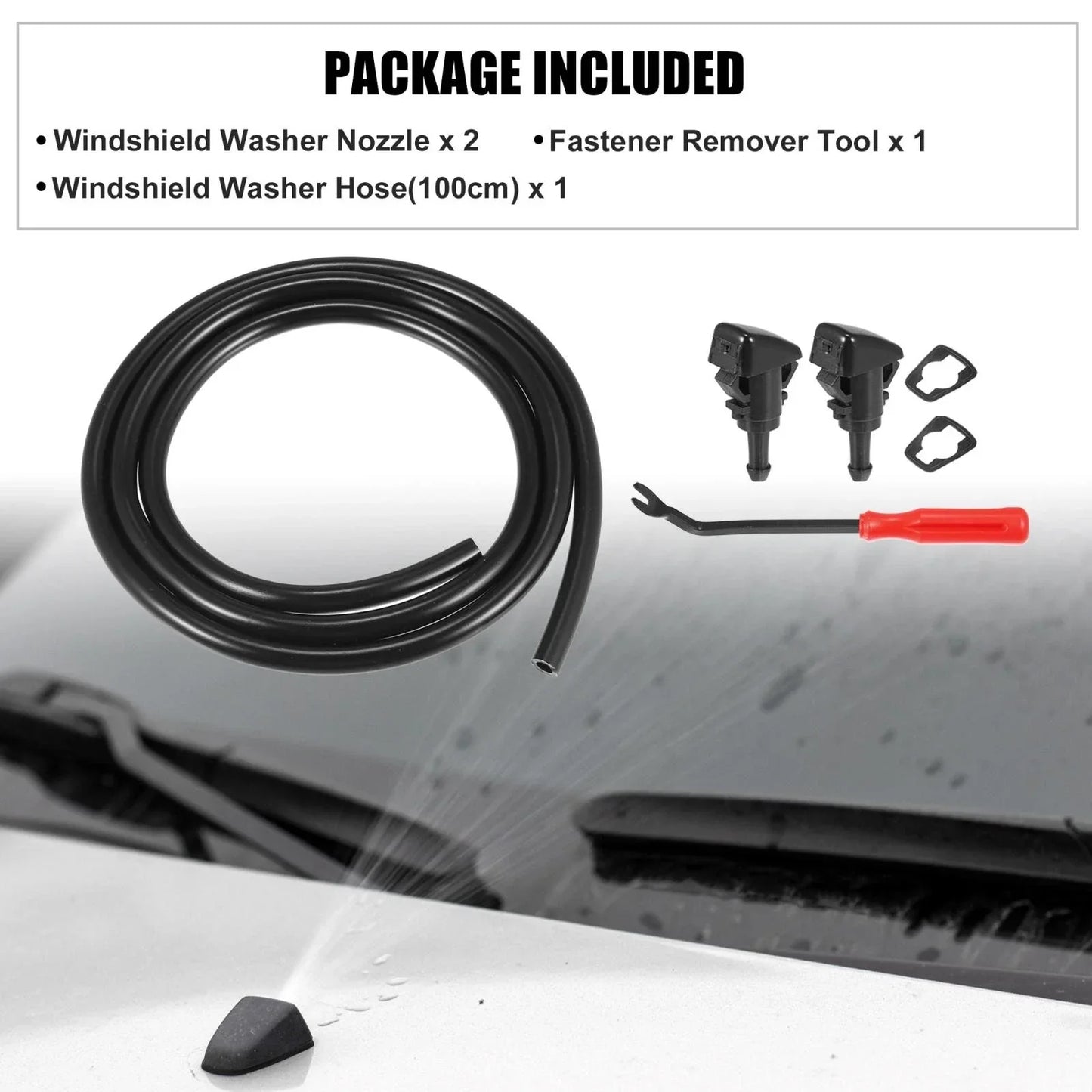 6 x Front Windshield Washer Nozzles for Chrysler 300C (2004-2010)