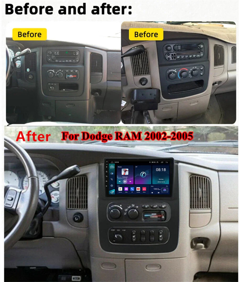 9'' Carplay Navigation for Dodge Ram 1500 2500 3500 (2002-2005)