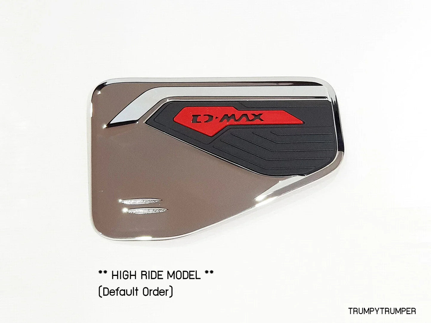 Chrome/Black Gas Fuel Door Cover Trim for Isuzu D-Max RG01 (2020-2022)