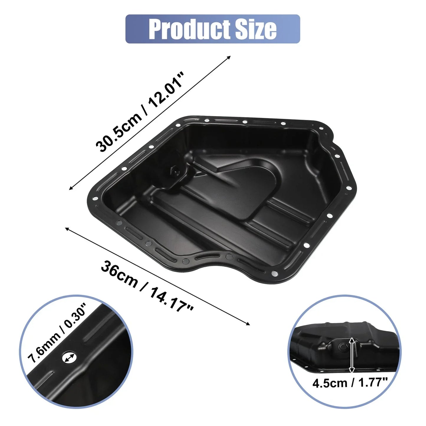 Engine Transmission Oil Pan for Chrysler 200, Dodge Ram C/V (2011-2014)