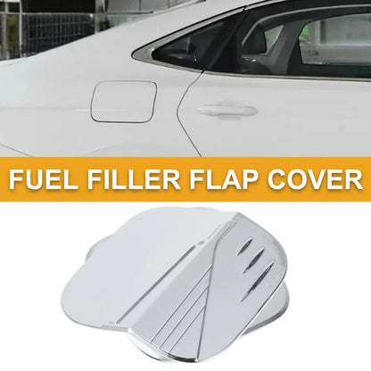 Fuel Tank Door Cap for Honda Civic 2022-2025 Gas Tank Flap Chrome Silver