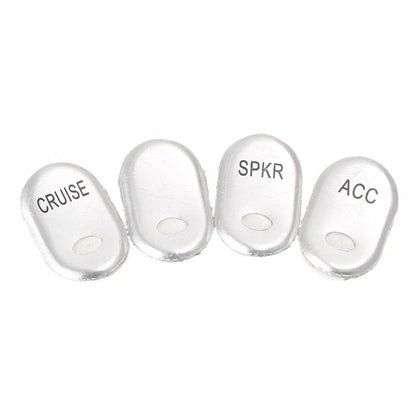 Stainless Steel Rocker Panel Switch Button Cover for Harley Touring FLHT FLTR (2014-2023)