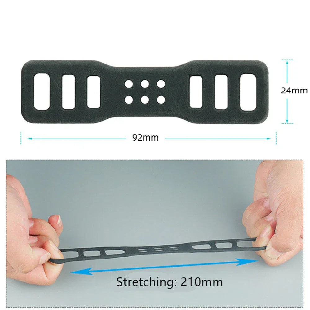 4 x 92mm Silicone Driving Recorder Bandage Strap for DVR