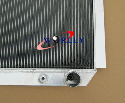 3 Row Aluminum Radiator + Fan for Chevy 1951-1954