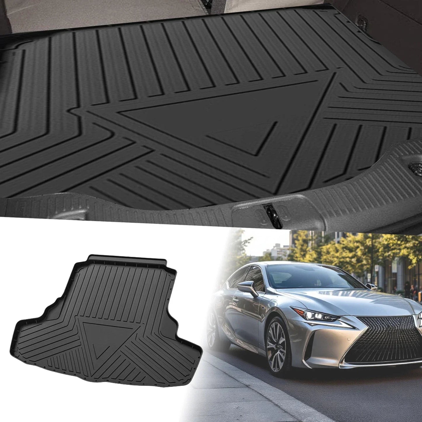 Flat Face Cargo Liner Rear Trunk Mat for Lexus IS (2013-2021) 1 x TPE