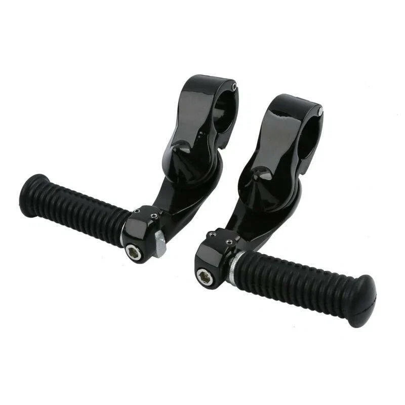 Black Small Footrest Pegs 1.25" for Harley