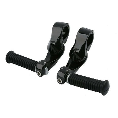 Black Small Footrest Pegs 1.25" for Harley