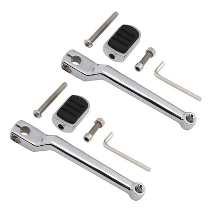 Chrome Left Heel Shift Lever & Shifter Pegs for Harley Softail (1986-2017)