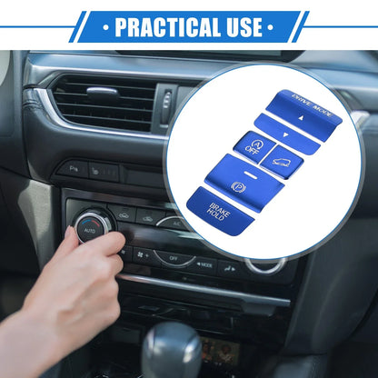 6pcs Center Console Handbrake Drive Button Covers for Honda CR-V (2023)