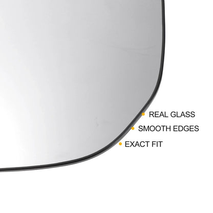 Right Side Heated White Mirror Glass for Hyundai Santa Fe (2013-2016)