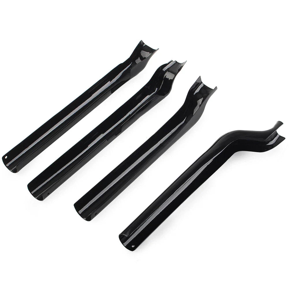 Black Rear Swingarm Tube Covers for Harley Heritage Softail Classic (2000-2011)