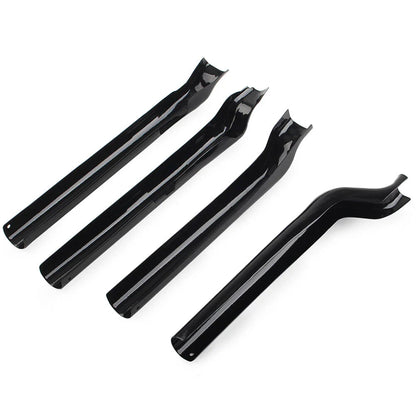 Black Rear Swingarm Tube Covers for Harley Heritage Softail Classic (2000-2011)