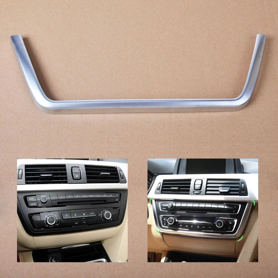 Chrome Center Console Cover Frame for BMW 3 Series F30 F31 F32 F34 F36 (2012-2019)