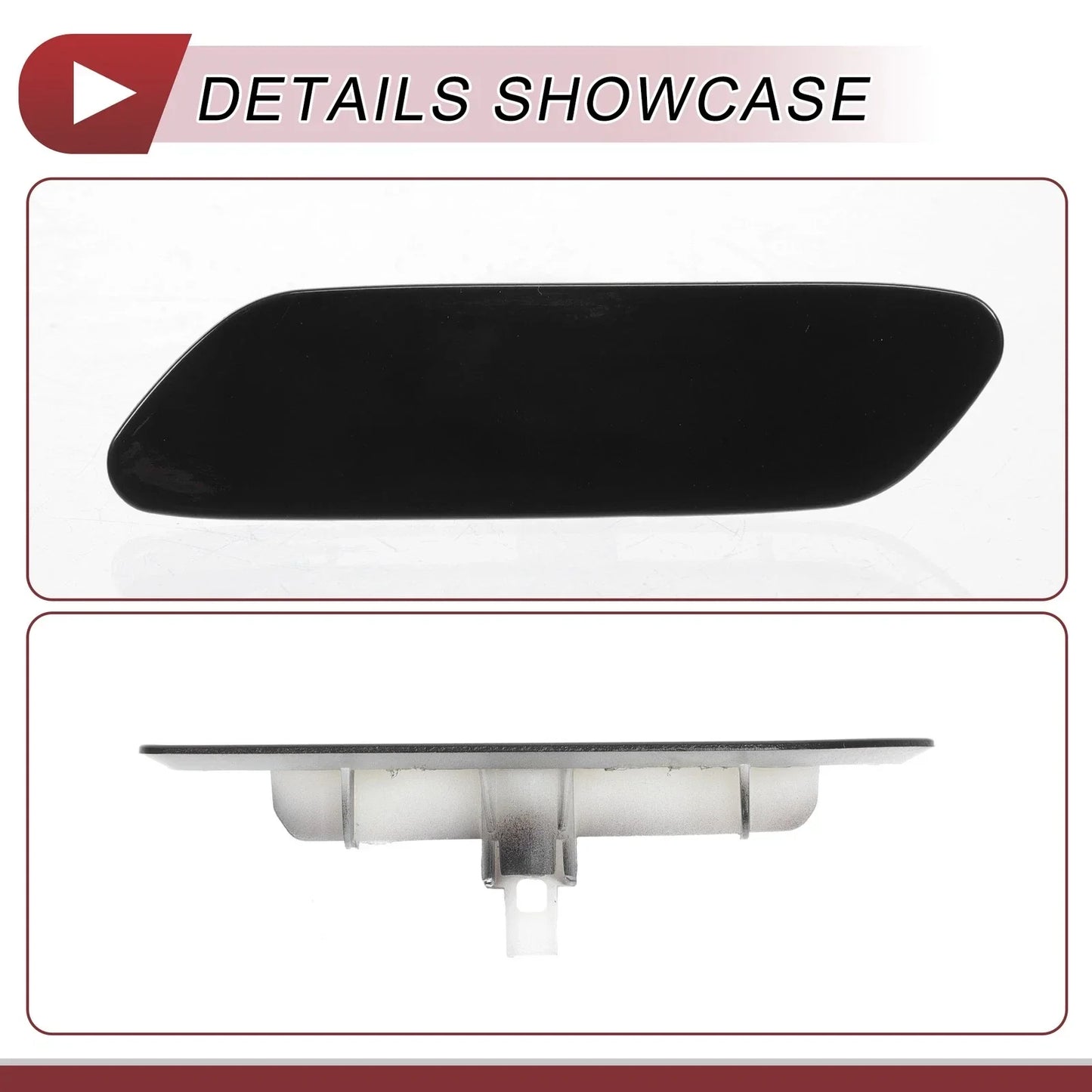 Front Left Washer Nozzle Cover for Lexus RX350 (2016-2019) Black 1 x Cap
