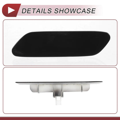 Front Left Washer Nozzle Cover for Lexus RX350 (2016-2019) Black 1 x Cap