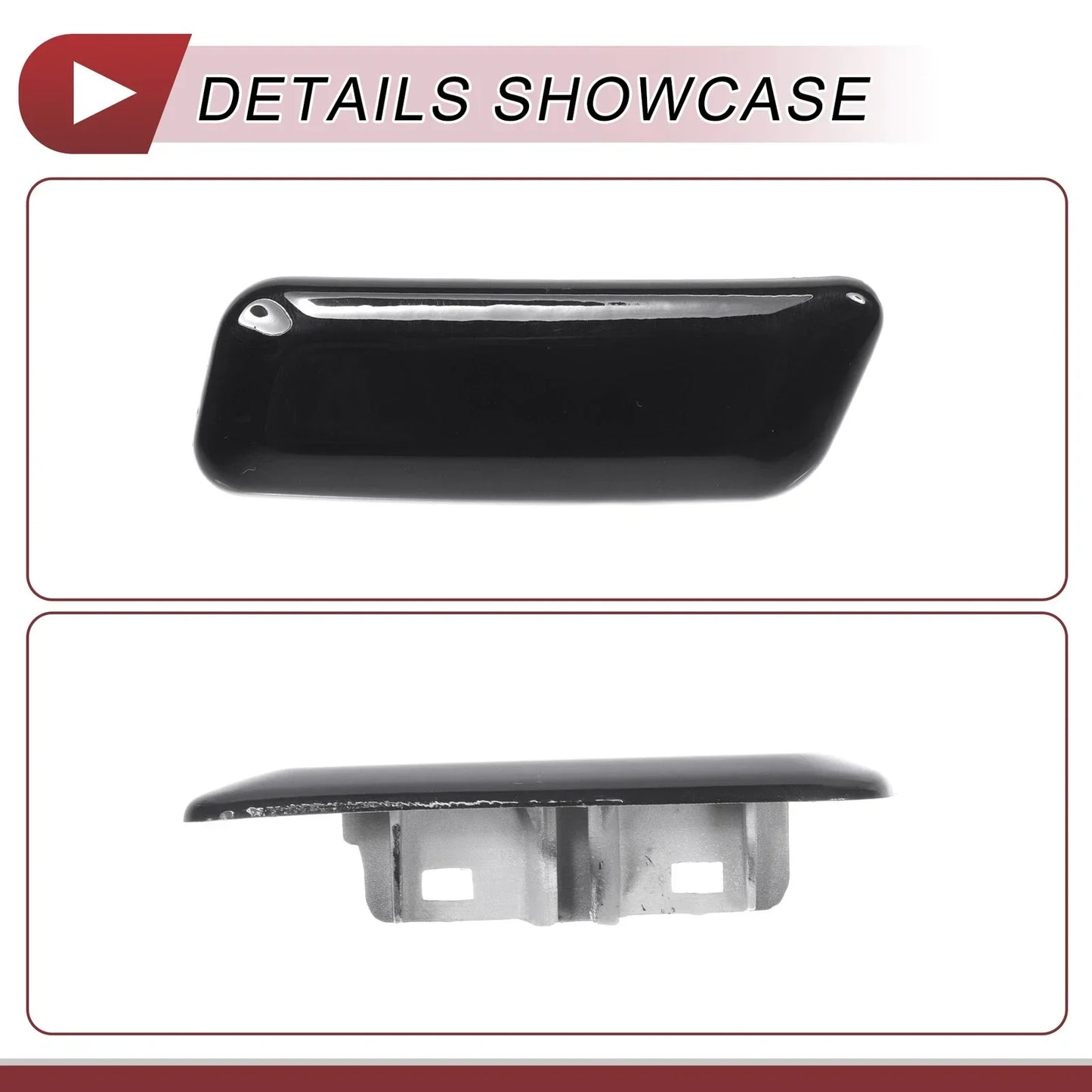 Front Left Washer Nozzle Cover for Lexus GX460 (2010-2013) Black