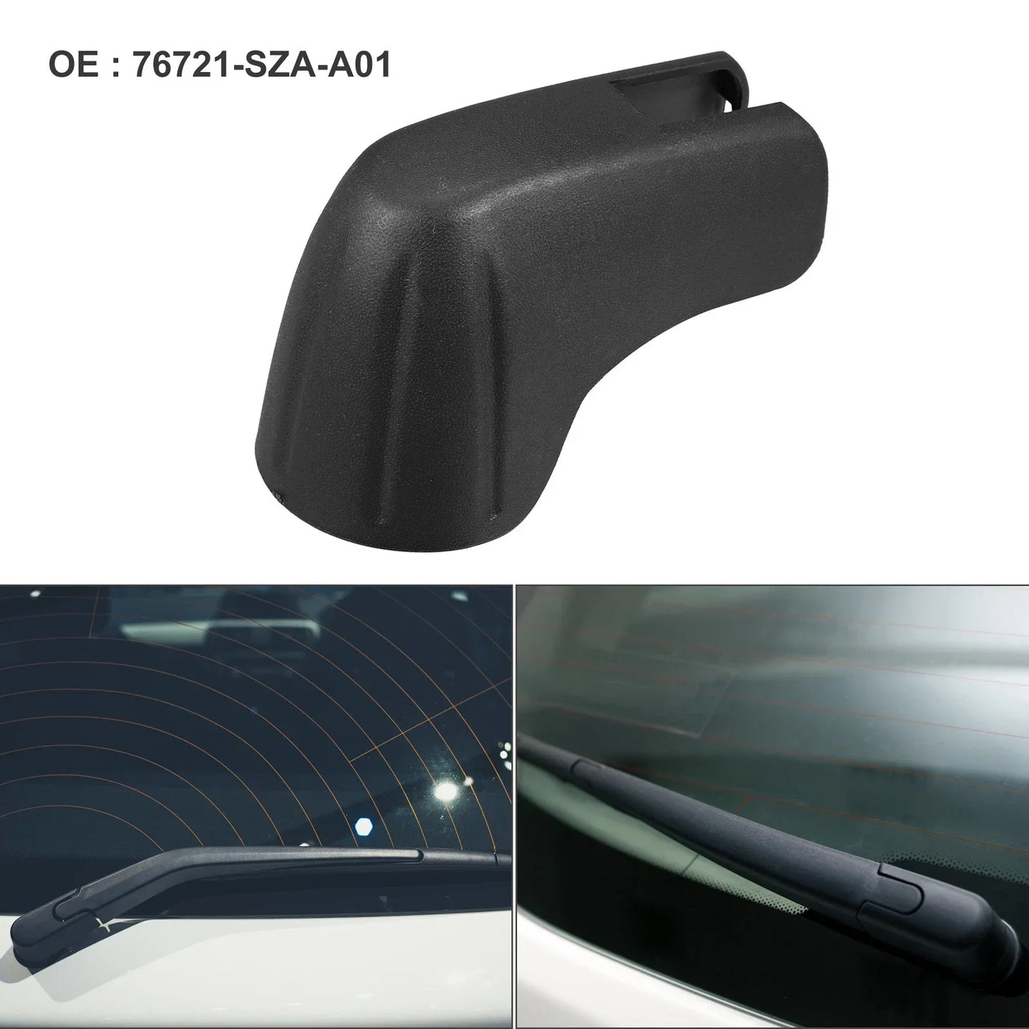 Rear Windshield Wiper Arm Nut Cover for Honda Pilot (2016-2023) - Black