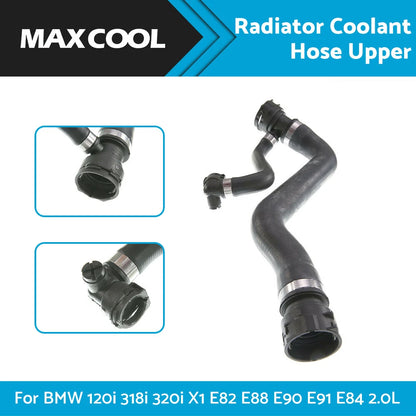 Upper Radiator Coolant Hose for BMW 120i 318i 320i X1 E82 E88 E90 E91 (2007-2015)