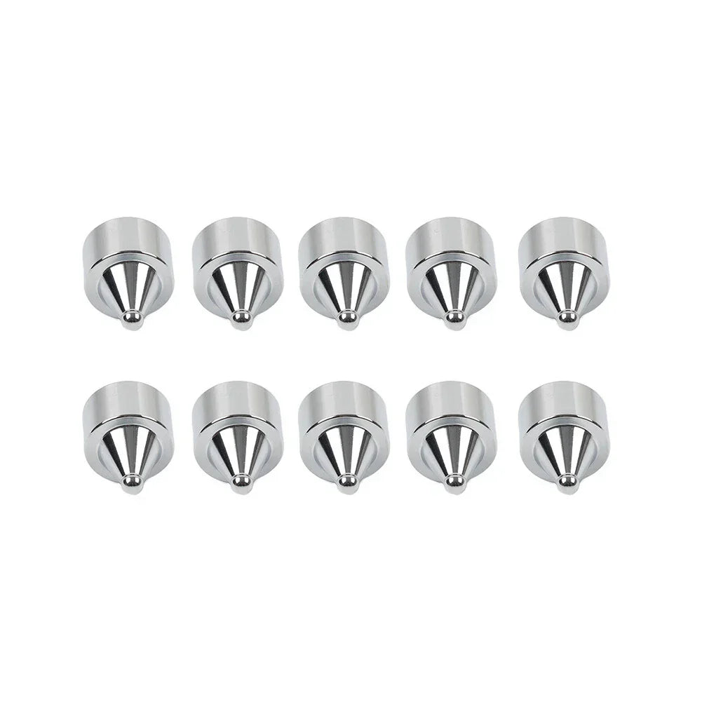 10 x Head Bolt Cover Spike Caps for Harley Road King, Dyna