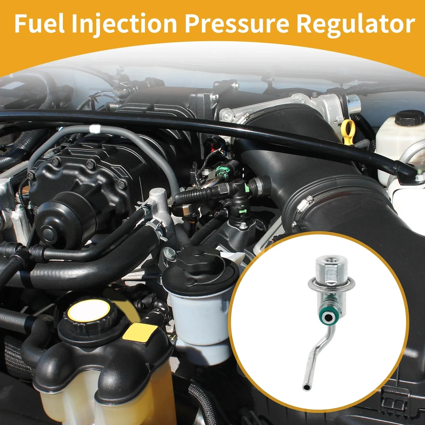Fuel Pressure Regulator for Hyundai Tucson (2005-2009) 1 x Metal
