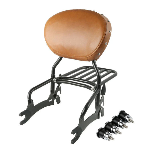 Backrest Sissy Bar Luggage Rack Mount Spools for Indian Chief Classic (14-18)