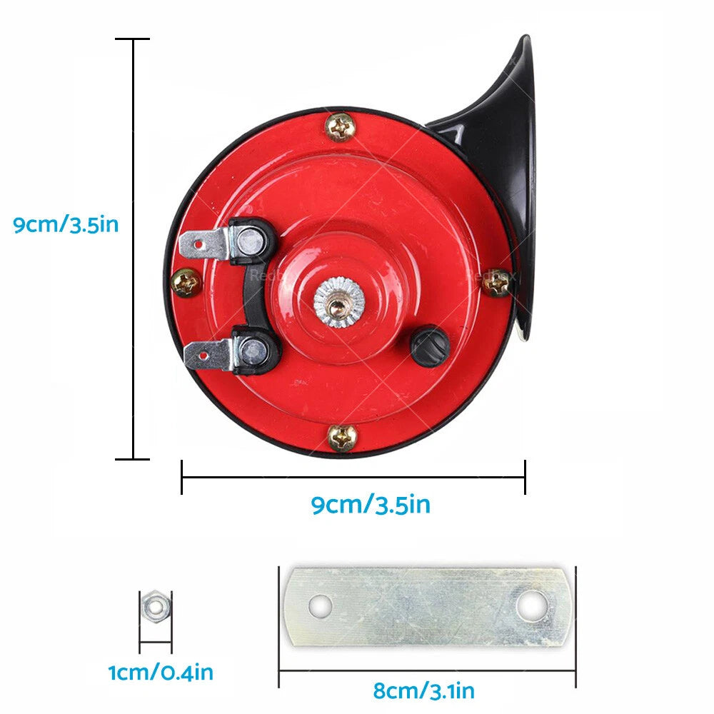 12V 300DB Super Train Horns for Trucks SUVs Cars Boats Motorcycles (N/A)