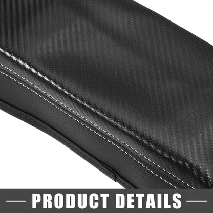 Center Console Cover Pad for Hyundai Tucson 2016-2021 Carbon Fiber Black