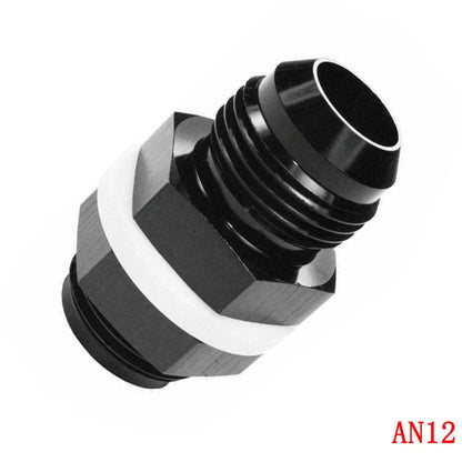 Flare Fuel Cell Bulkhead Fitting w/ Washer for Car - Black (N/A)