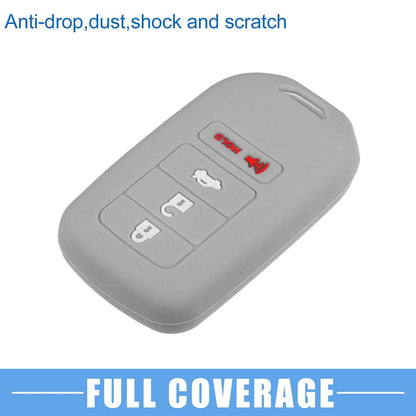 Smart Key Fob Cover Case for Honda Accord EX EXL EX-L 2013-2018 Gray (2 x)