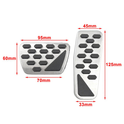 Stainless Steel Gas Brake Pedals Cover for Jeep Wrangler JL (2018-2022)
