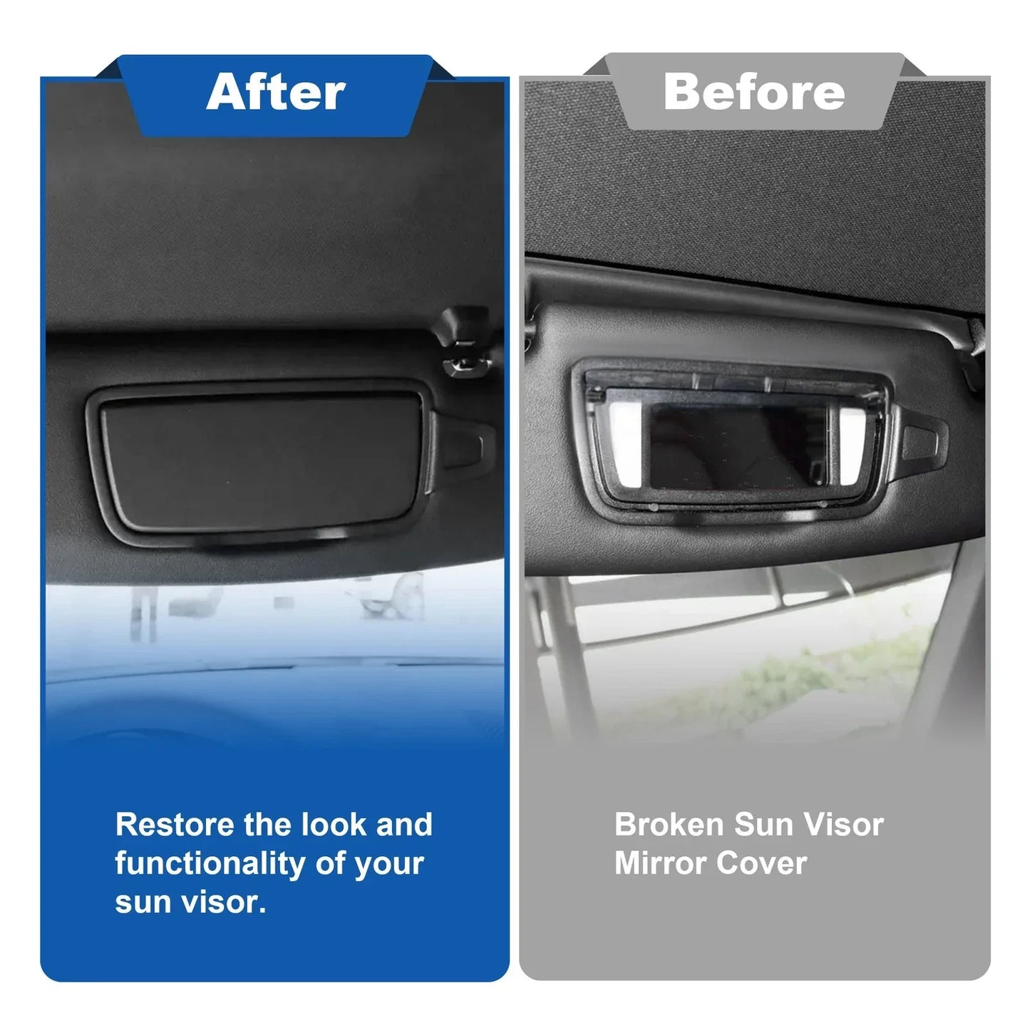 Sun Visor Mirror Cover for Porsche Boxster/Cayman 981 (2014-2016)