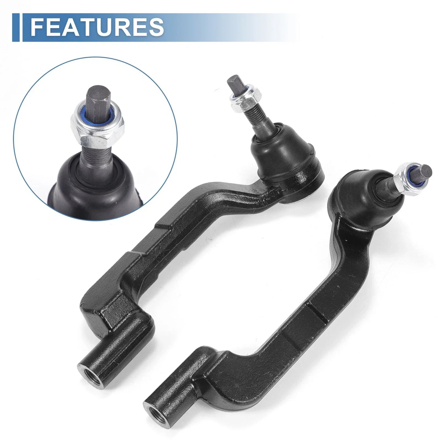 4 x Front Inner Outer Tie Rod End Links for Chrysler 300 & Dodge Charger