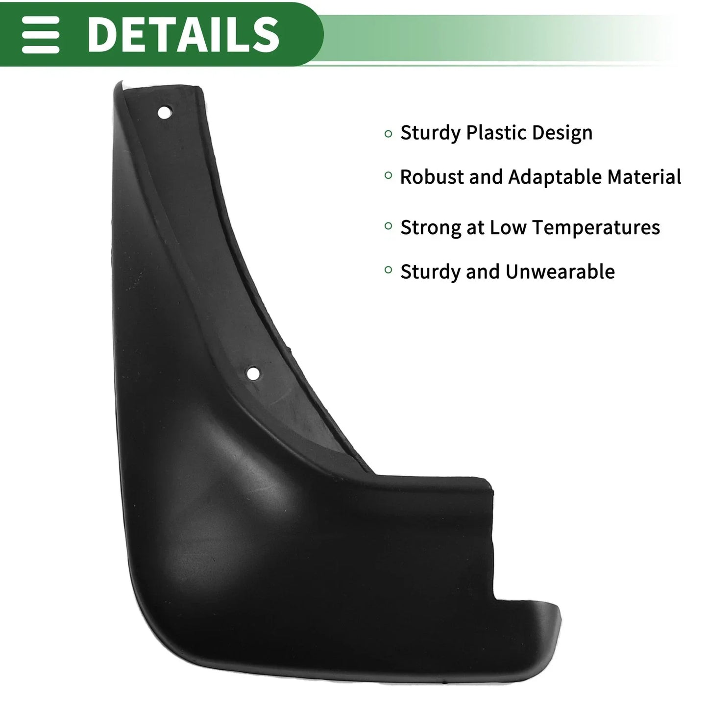 Mud Flaps Splash Guards for Hyundai Accent (2007-2010) with Mount Accessories