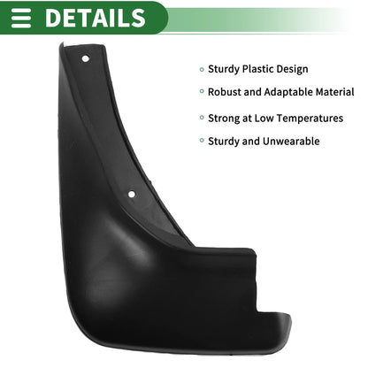 Mud Flaps Splash Guards for Hyundai Accent (2007-2010) with Mount Accessories