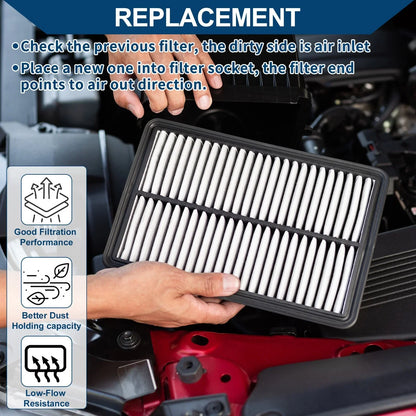Car Engine Air Filter for Lexus ES330 3.3L (2002-2006) - 2 x Filters
