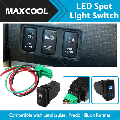 Blue LED Spot Lights for Land Cruiser Prado Hilux 4Runner (2003-2023)